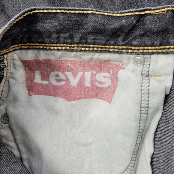 Retro Levi's Black 569 Loose Straight Jeans size 38 - Picture 13 of 16